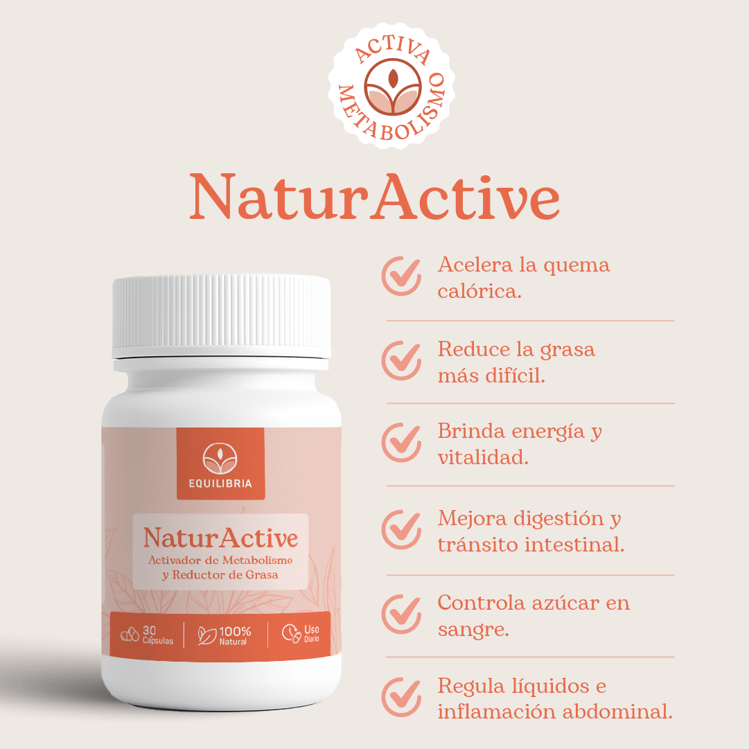 NaturActive: Acelerador de Metabolismo y Reductor de Grasa - Equilibria