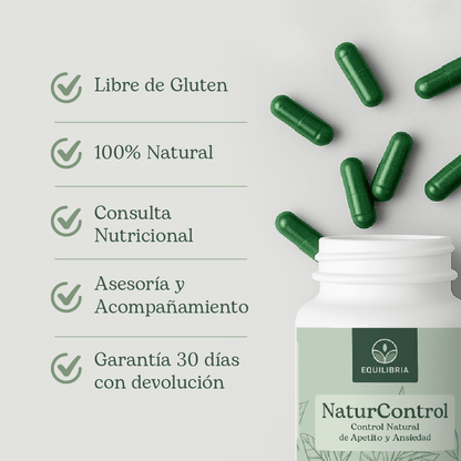 NaturControl: Regulador Natural de Apetito y Ansiedad - Equilibria