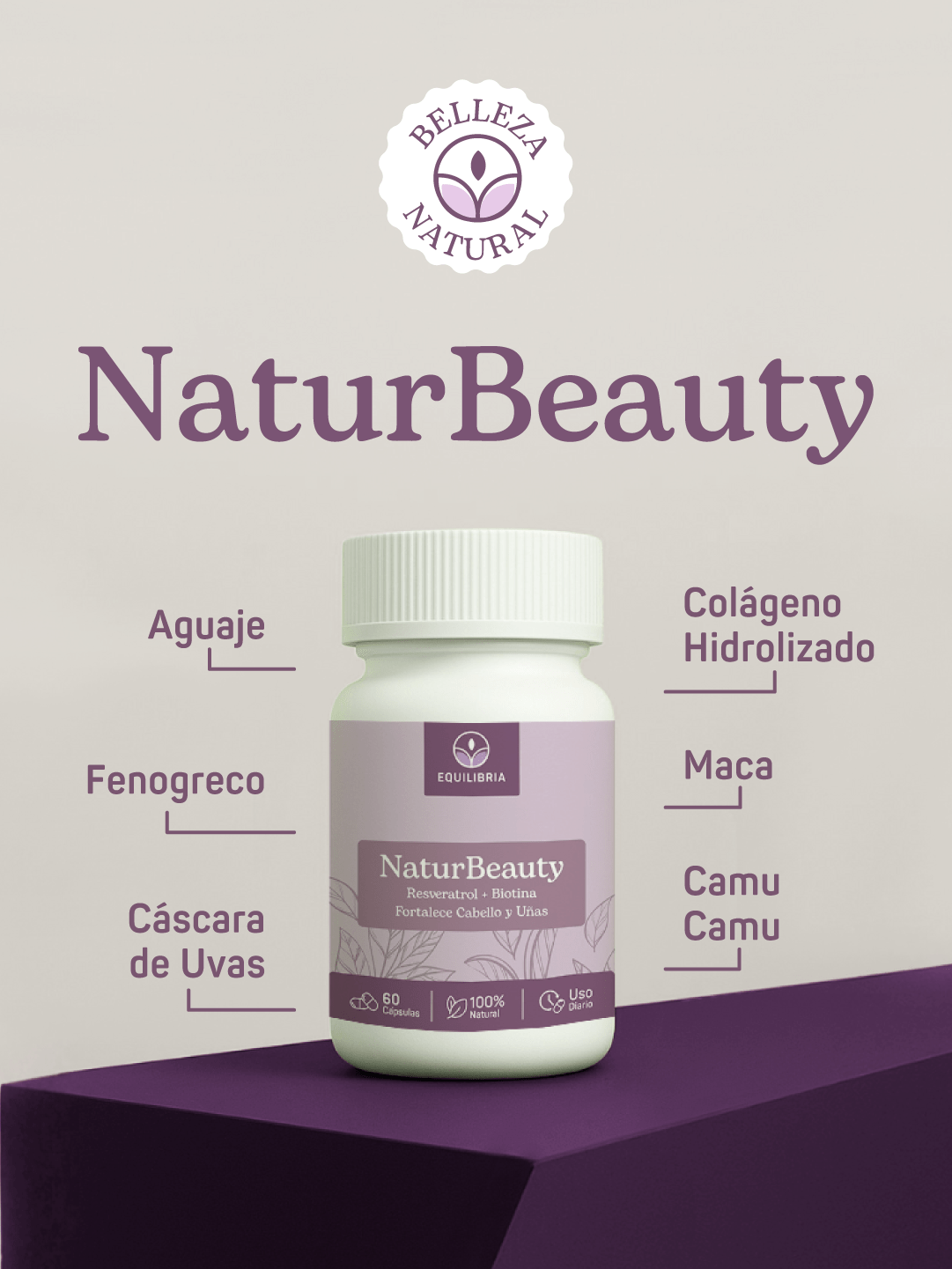 NaturBeauty: Resveratrol, fortalece cabello y uñas - Equilibria