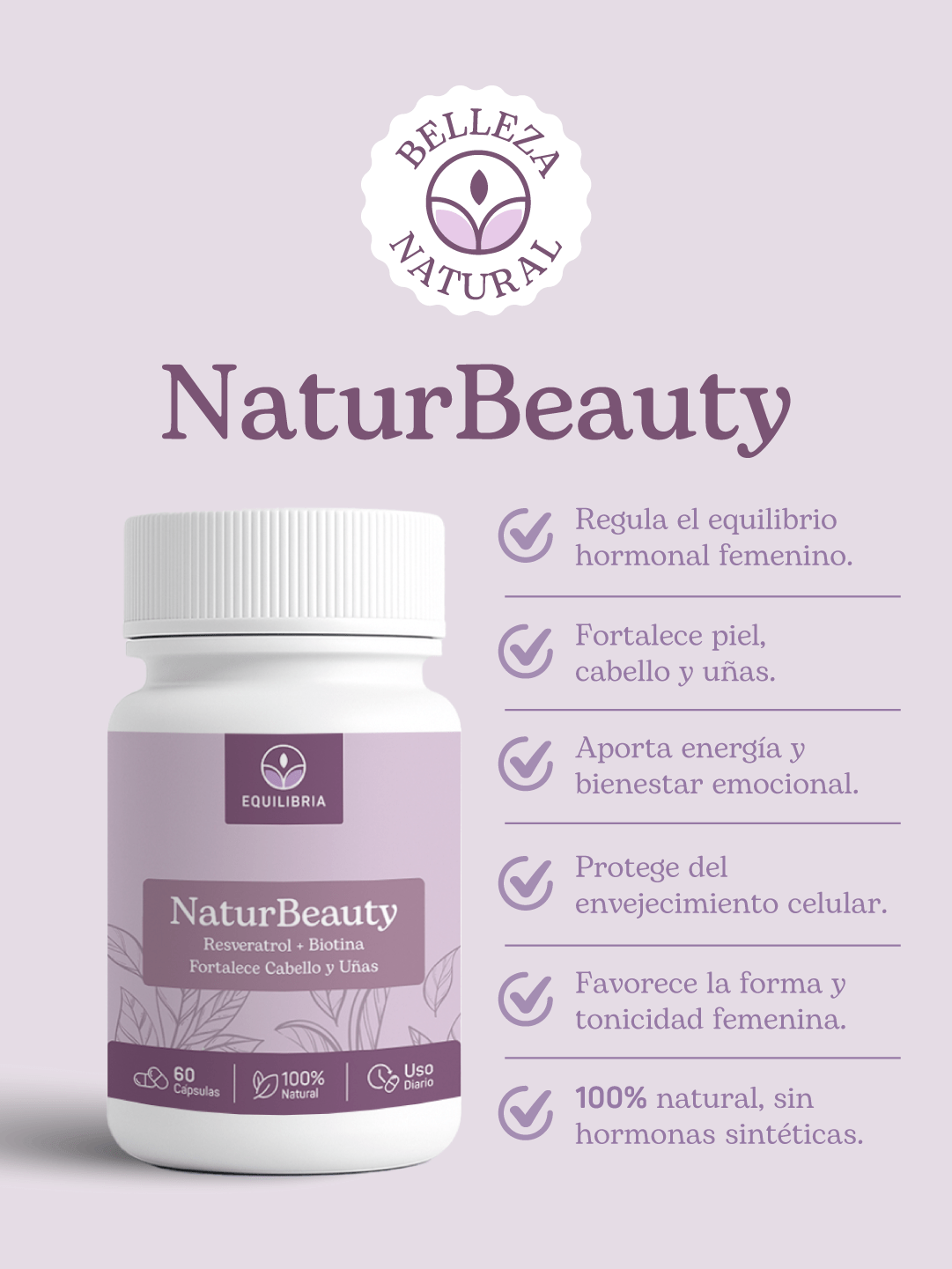 NaturBeauty: Resveratrol, fortalece cabello y uñas - Equilibria